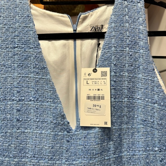 Women tweed blazer and romper Zara - Picture 6 of 7